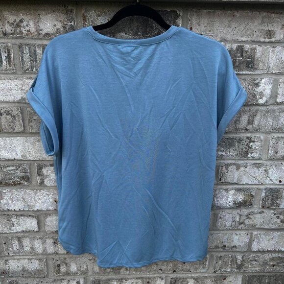 Cable & Gauge Studio blue short sleeve pocket t-shirt #casual - Picture 5 of 7